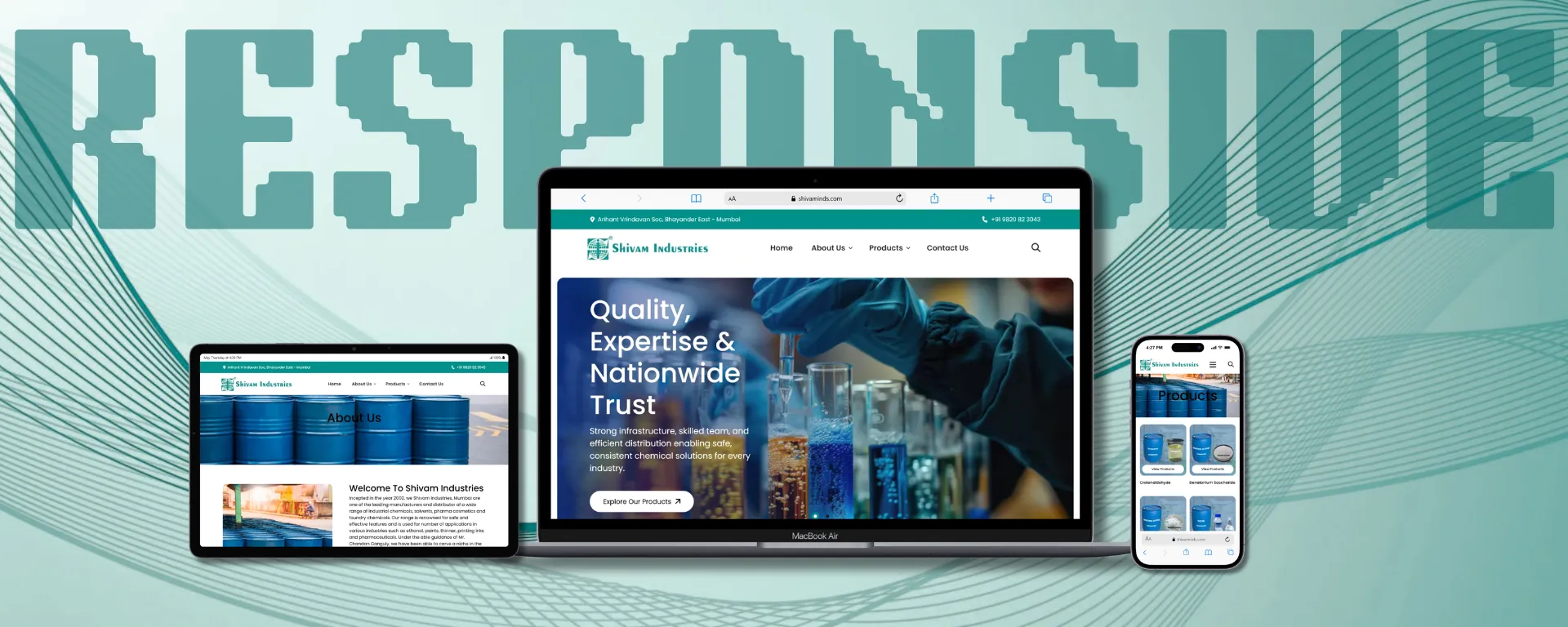 Responsive Industrial Website Design